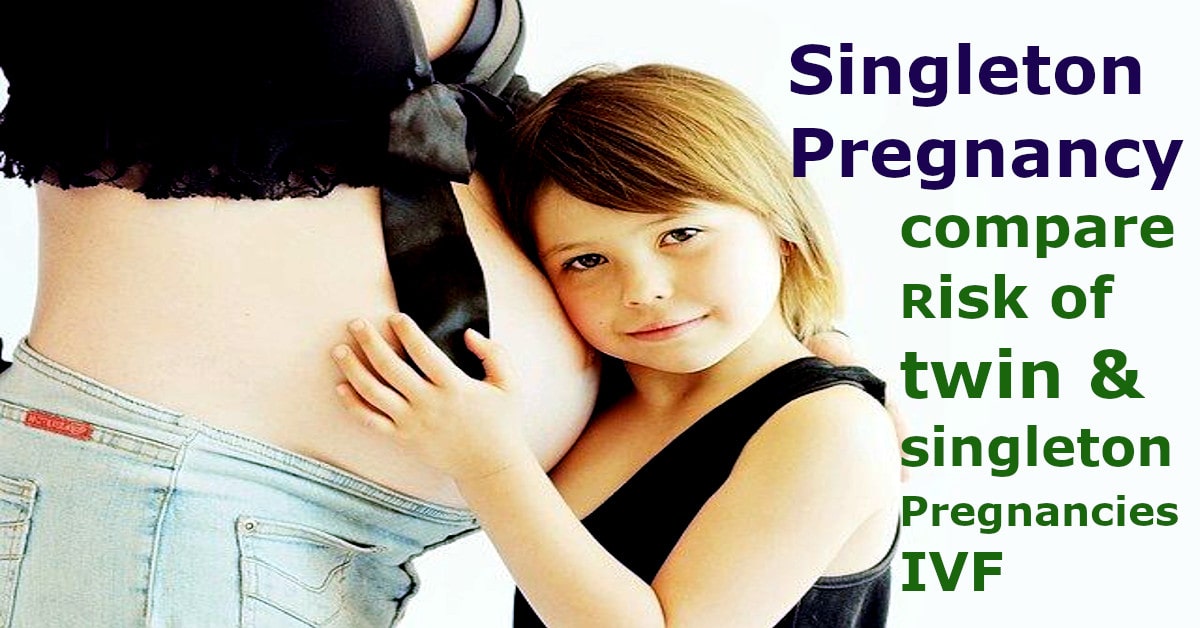 singleton pregnancy compare risk of twin & singleton Pregnancies from IVF